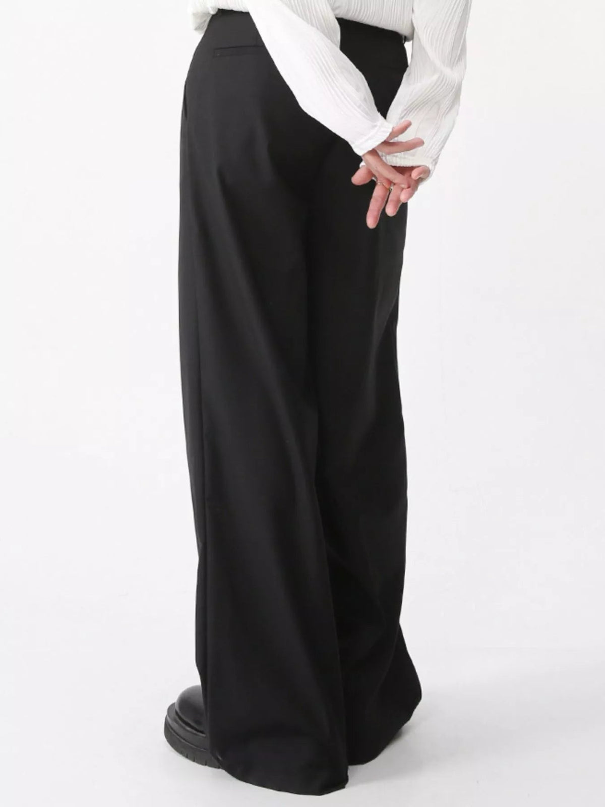 Pantalón de pernera ancha de cintura alta para hombre - Artículos HE