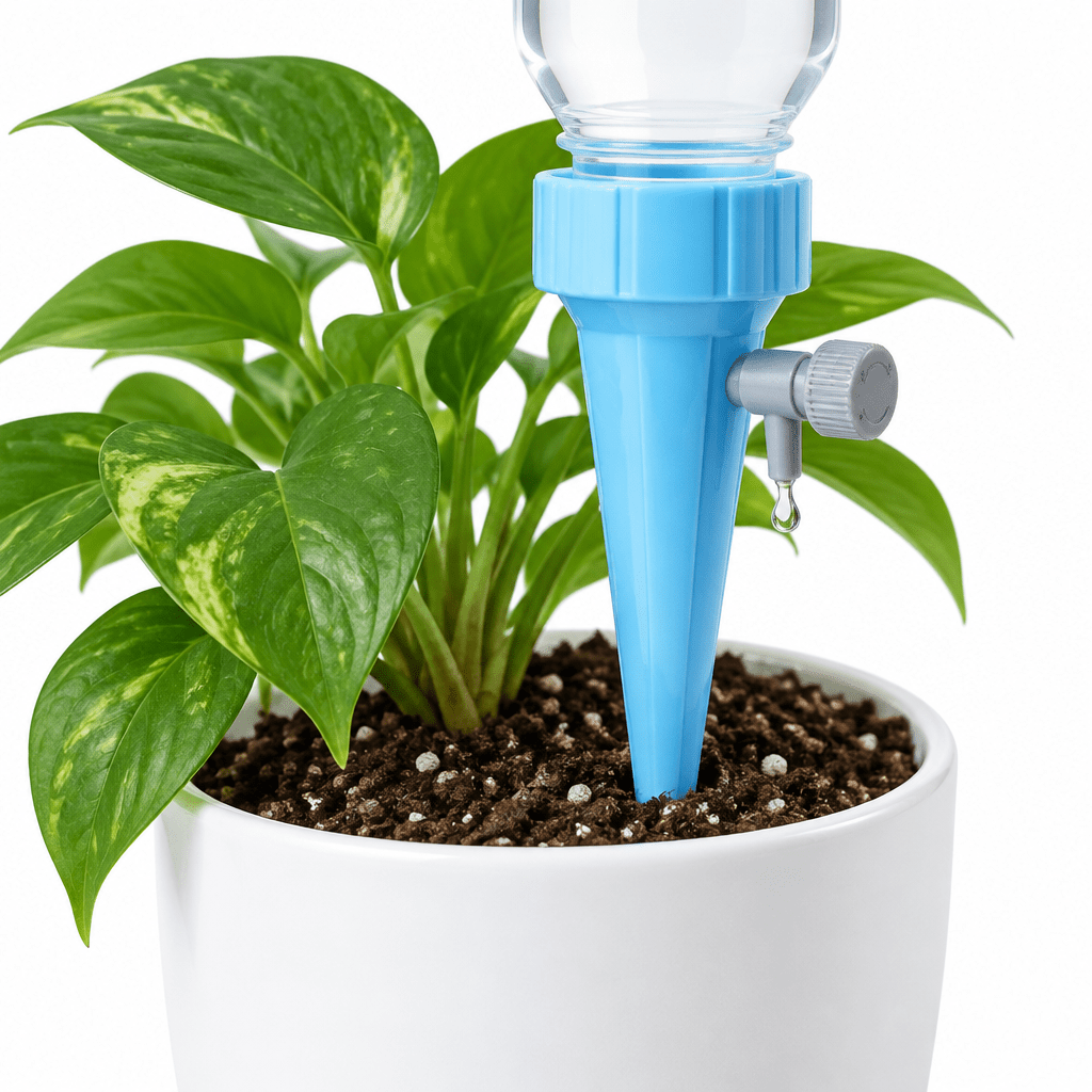 Riego Automático por Goteo para Macetas – Set de 2 o 4 Unidades con Pieza Cerámica - Artículos HE