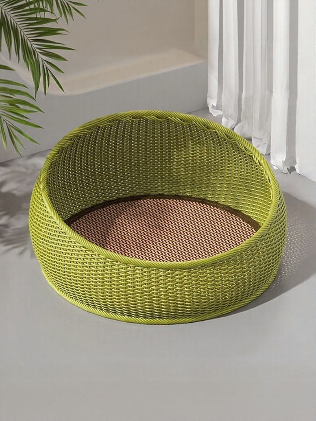 Round Woven Rattan Pet Nest - Artículos HE