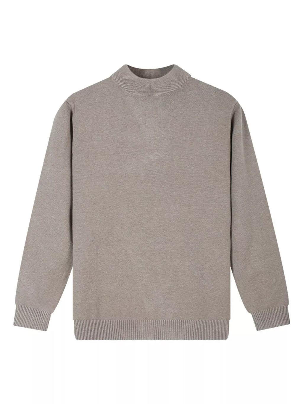 Top de punto slim fit con cuello cisne talla grande para hombre - Artículos HE