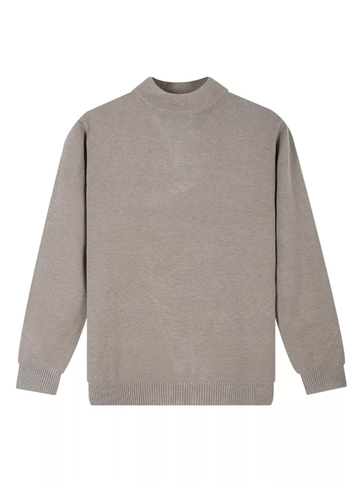 Top de punto slim fit con cuello cisne talla grande para hombre - Artículos HE