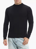 Top de punto slim fit con cuello cisne talla grande para hombre - Artículos HE