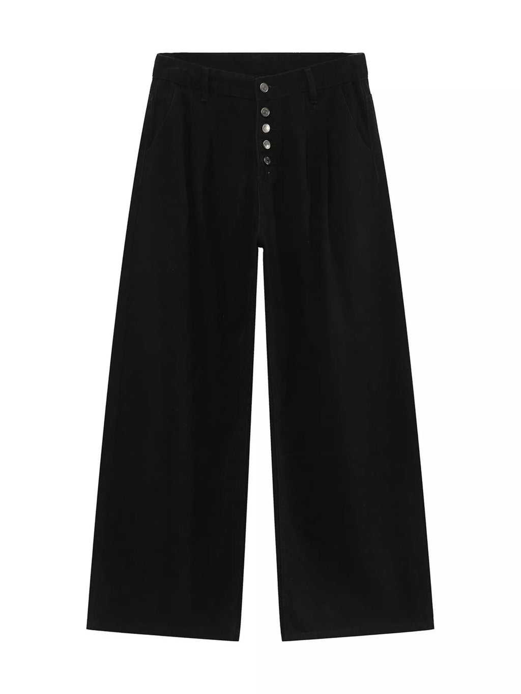 Vaqueros de pernera ancha con bragueta de botones para hombre - Artículos HE