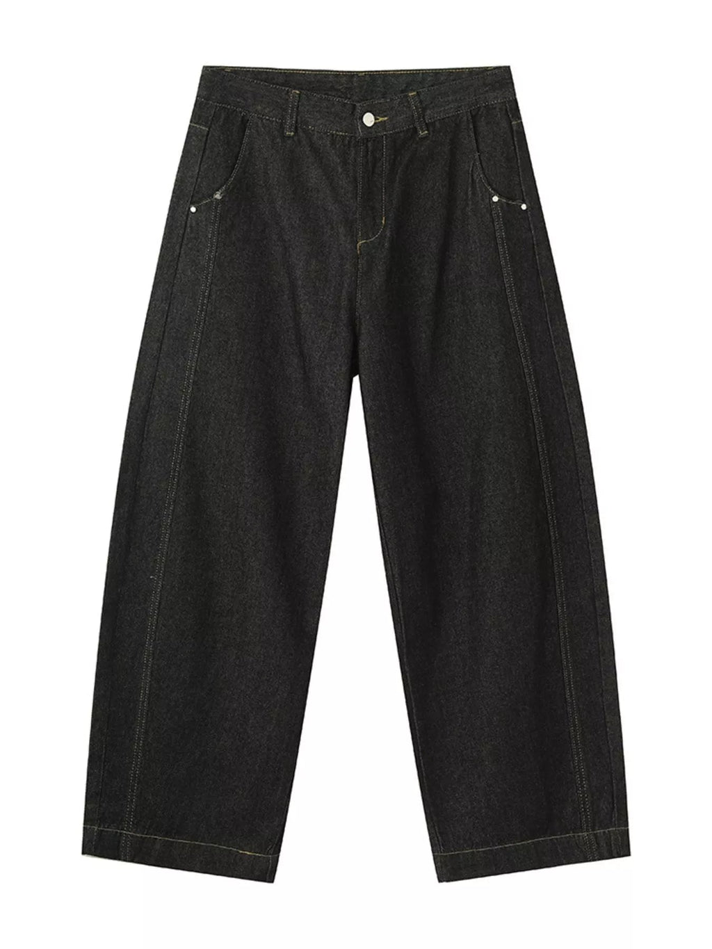 Vaqueros de Pierna Ancha con Detalle de Costura para Hombre - Artículos HE
