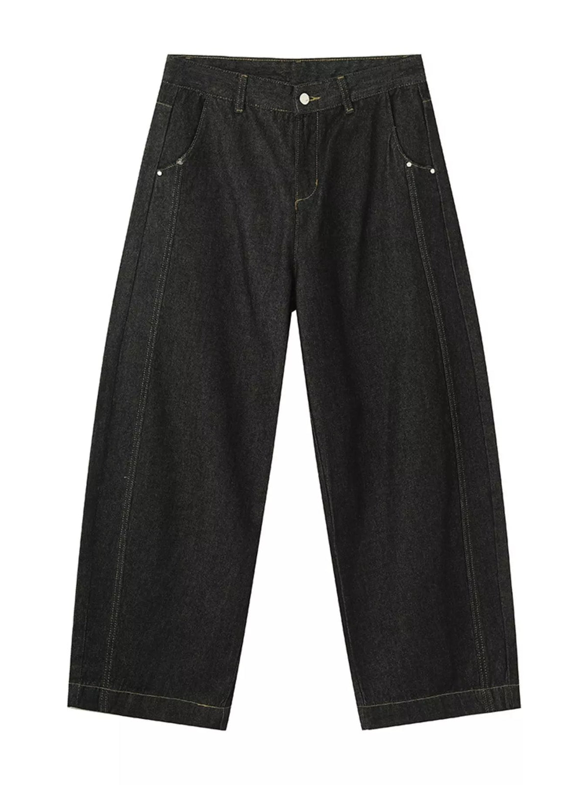 Vaqueros de Pierna Ancha con Detalle de Costura para Hombre - Artículos HE